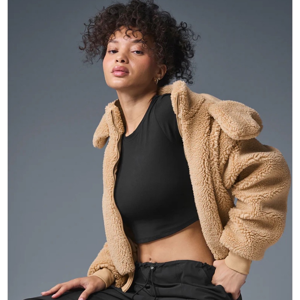 Cozy Tan Sherpa Jacket
